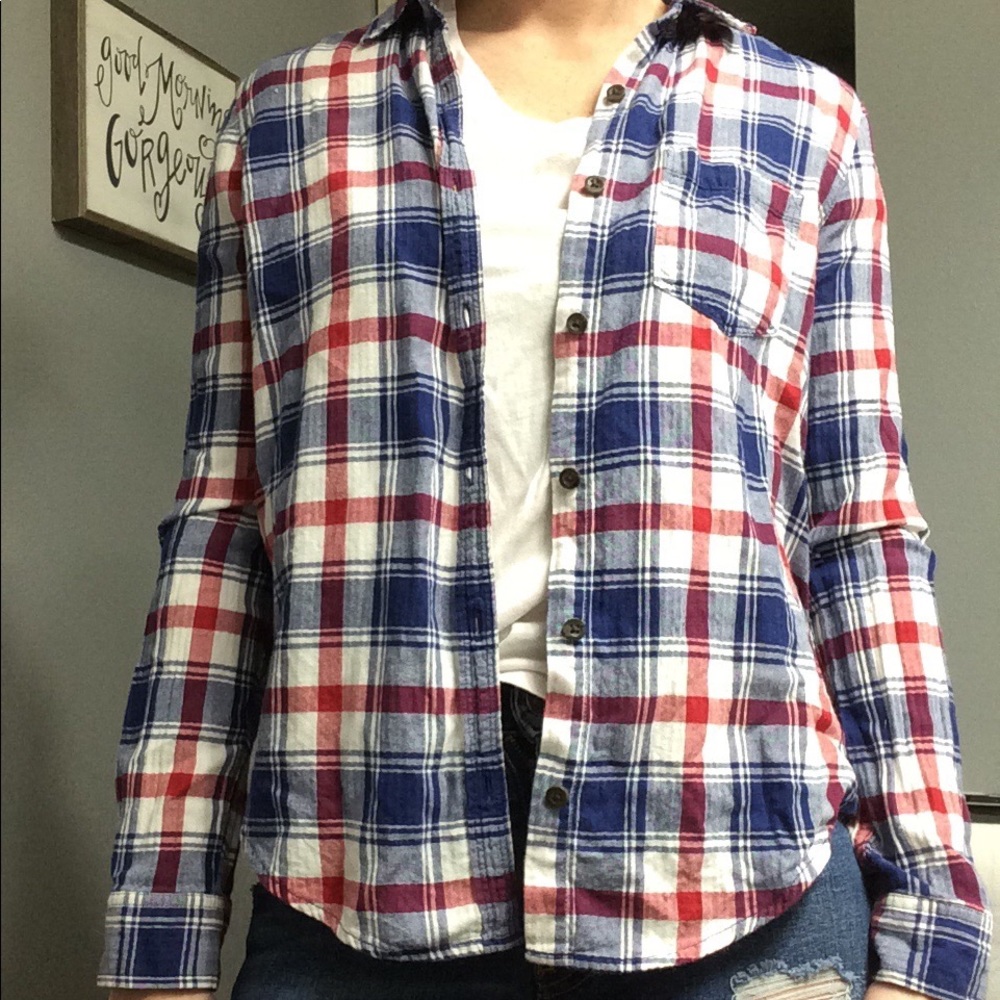 BUY 2, GET 1 FREE! Forever 21 Long Sleeve Plaid